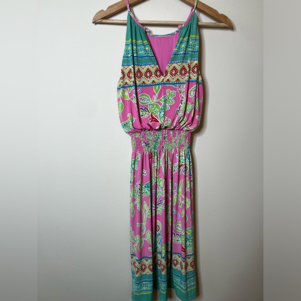Enfocus Studio Maxi Dress
Womens 6 colorful Multiprint